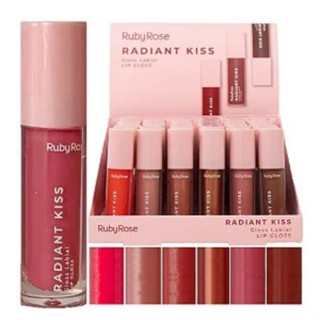 Lip Gloss/Gloss Lábial Radiant Kiss Alta Pigmentação Ruby Rose 4g - HBL6400