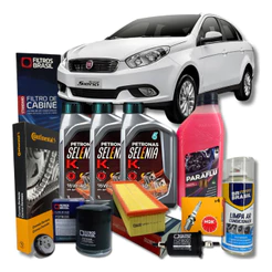 Kit Revisão - Fiat Grand Siena 1.4 - Selenia 15W40