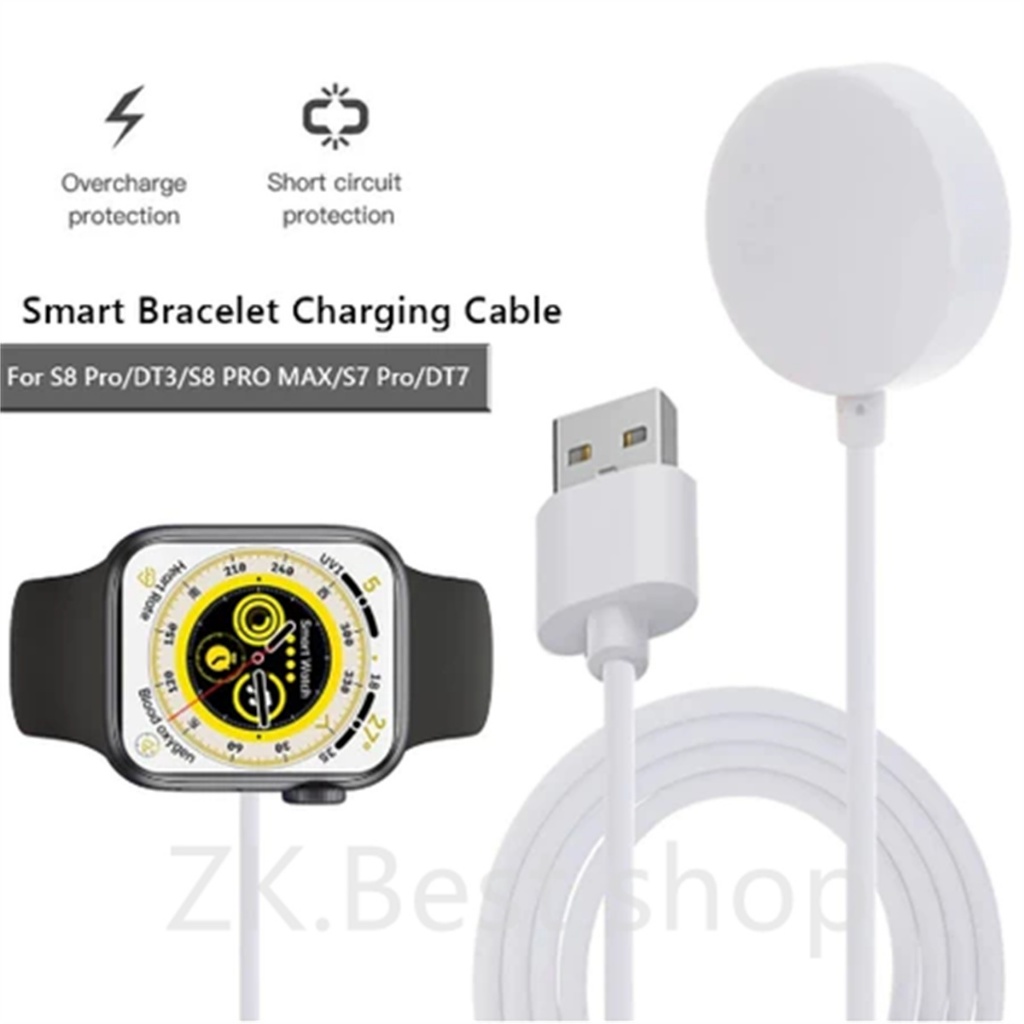 Cabo Carregador Magnético USB Para Smartwatch DT/HW56 Plus/iwo/HW22 Plus S7/S8/S9 Ultra X8 se
