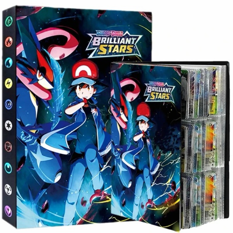 Fichário 540 Cartão Pokemon 9 Livro Álbum Pokémon VMAX GX Mapa Titular Jogo Lista Coleção Pasta De Proteção Jogo Pokémon