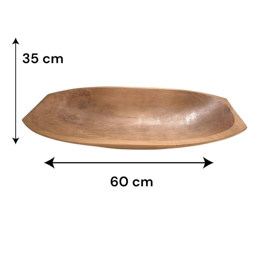 Gamela Grande 60cm x 35cm Travessa de madeira/ saladeira em Oferta na Shopee