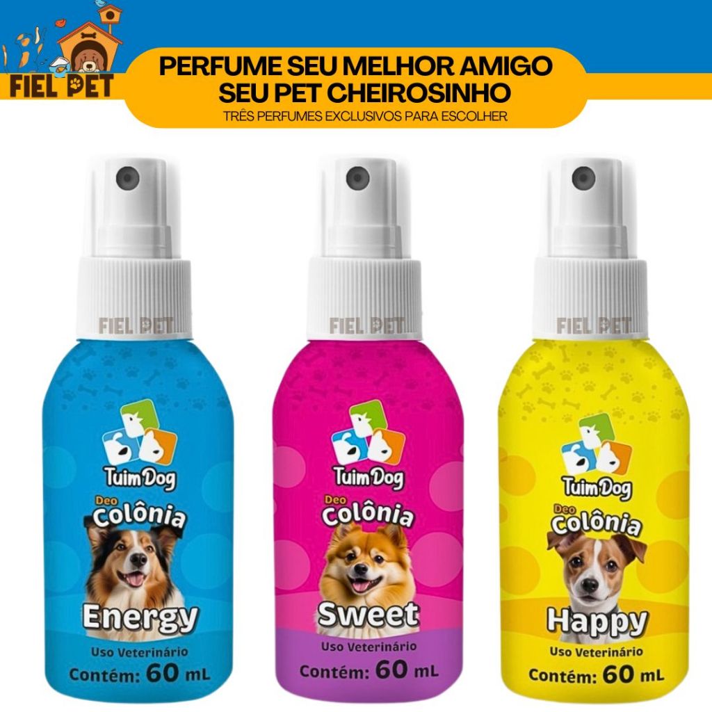 Perfume Colônia Tuim Dog Cachorro Gato Pet 60ml Loção em Oferta na Shopee