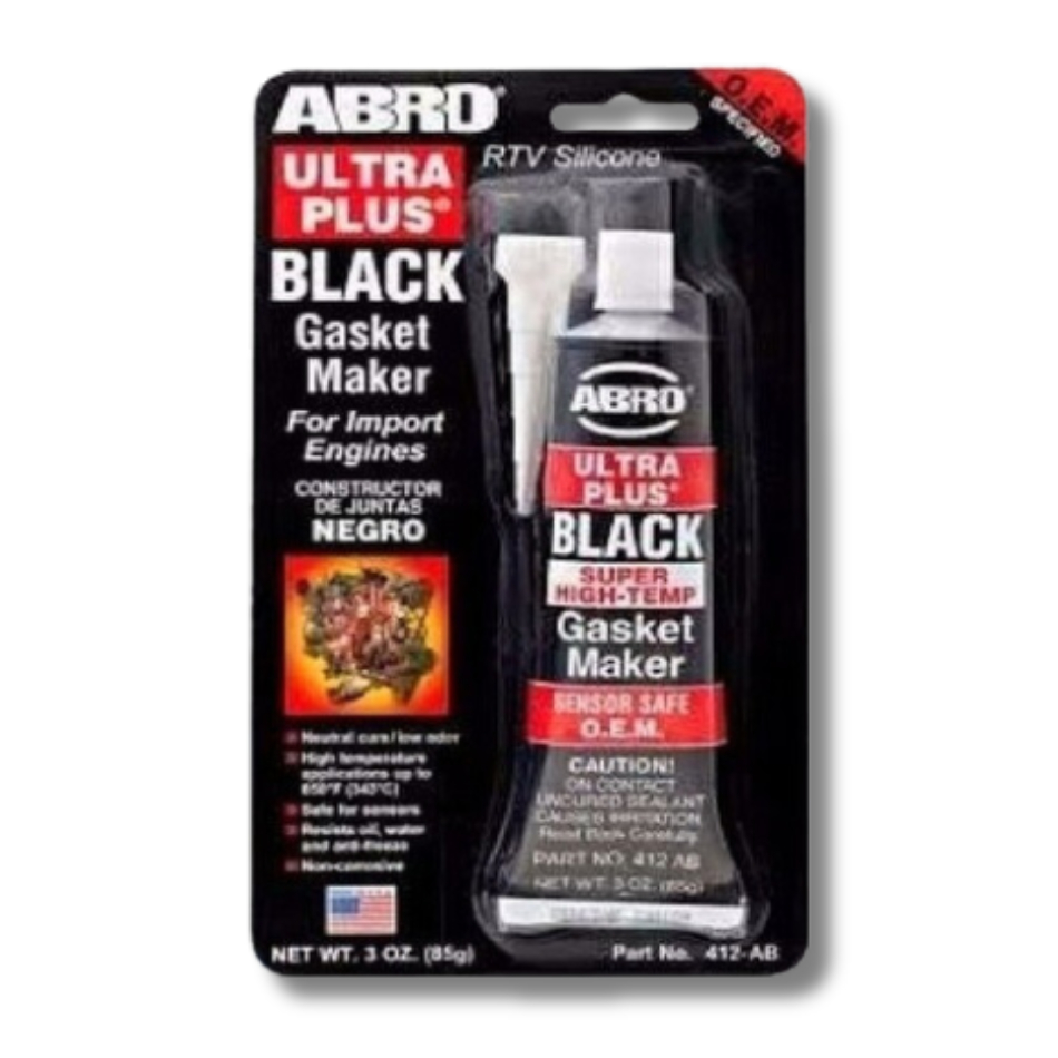 SILICONE DE ALTA TEMPERATURA JUNTA ABRO ULTRA PLUS BLACK 85G
