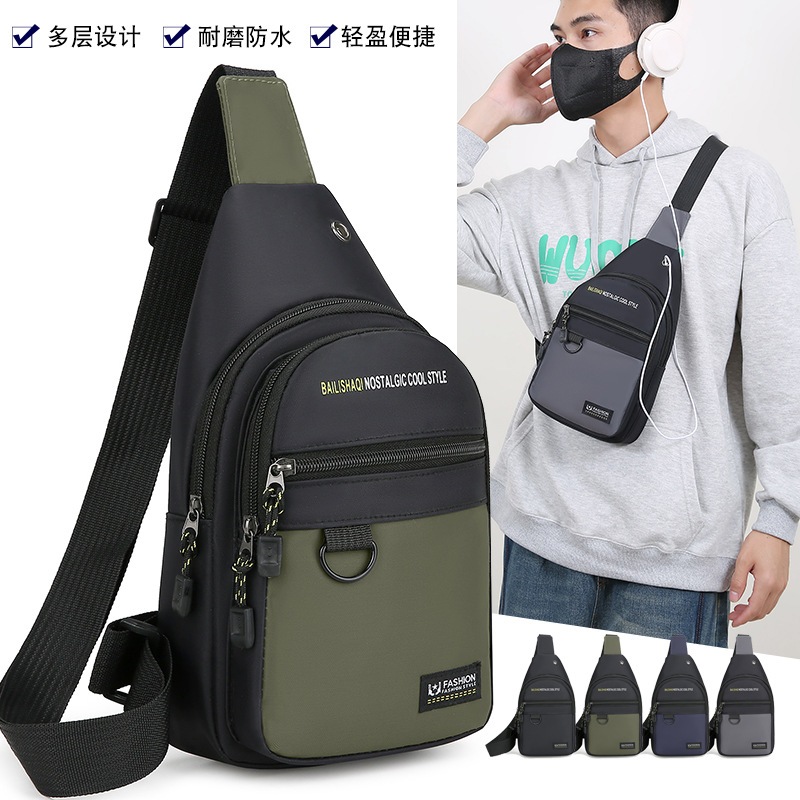 Mochila masculina impermeavel bolsa de ombro pequena Tiracolo Bolsa De Peito 6014