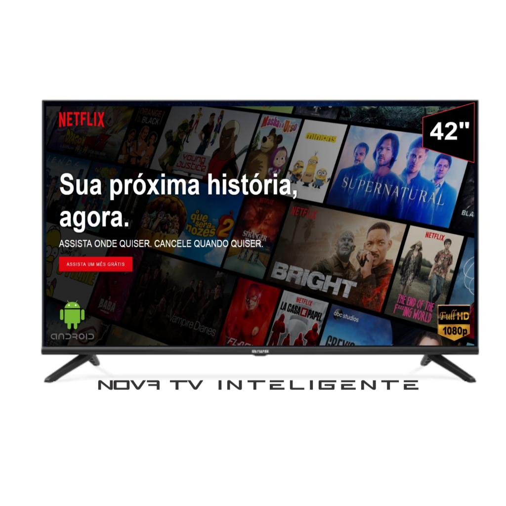 Smart tv 42 POL LED FULL HD HDMI USB WIFI Android Promoção