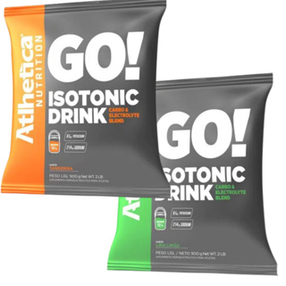 2x Isotonic Go Isotonico Atlhetica 900g Repositor Rende 12L Cada em Oferta na Shopee