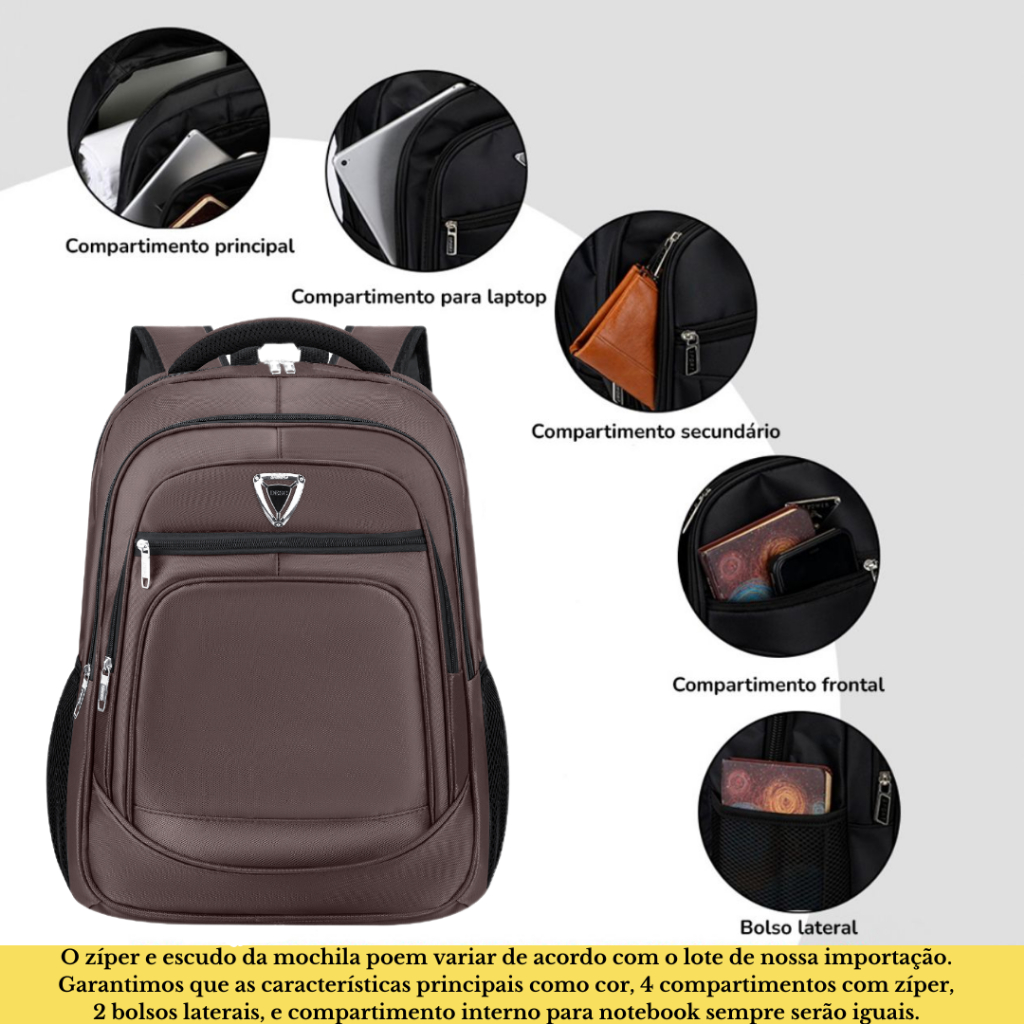 Mochila reforçado Impermeável Para Laptop Viagem escola trabalha 6175-33 em Oferta na Shopee