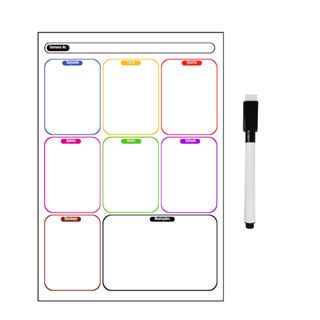 Lousa Planner Magnético Semanal Geladeira - Casa Nova - Organizador Lembretes Recados Notas + Caneta em Oferta na Shopee