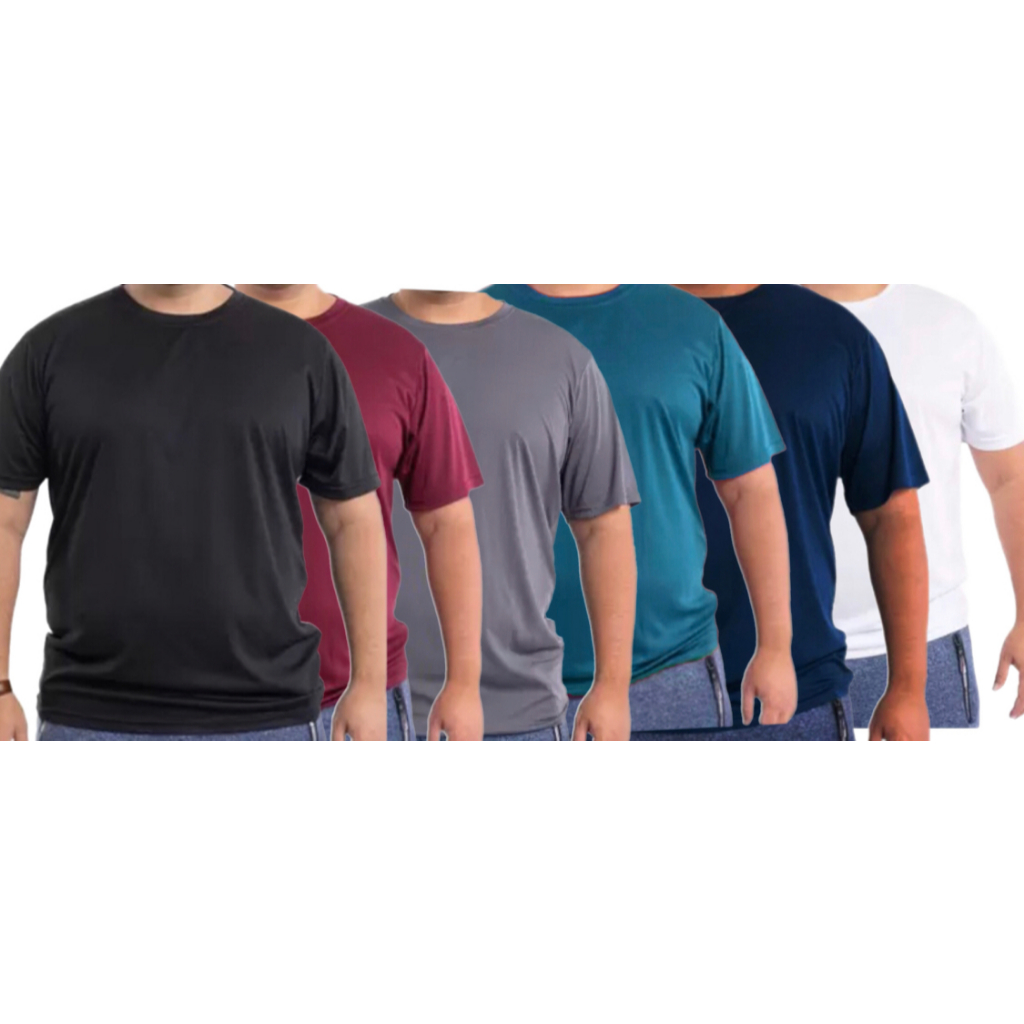 kit 4 (QUATRO) Camiseta Plus Size Dry Fit Masculina - Treino Academia Esportes ExercícioS