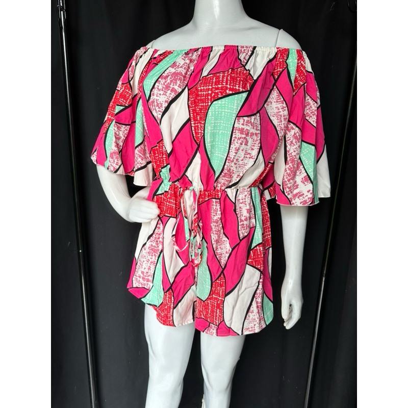 Macaquinho estampado pink moda