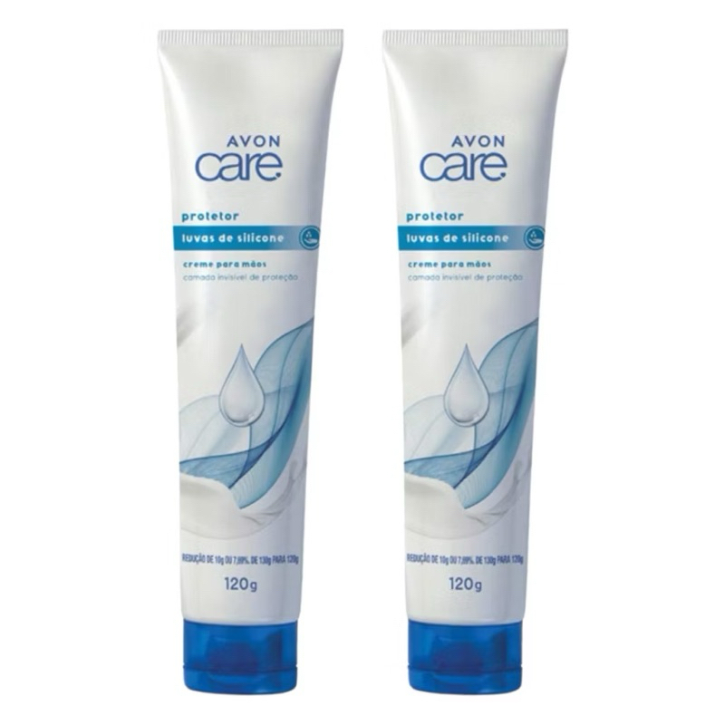Kit 2 Luvas de Silicone Protetor para as mãos Avon Care 120g