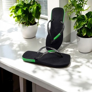 Chinelo Feminino Personalizado Glitter Lançamento Moda Praia 2024 em Oferta na Shopee