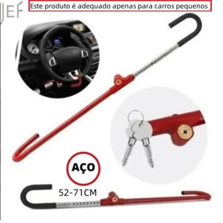 Trava Carneiro Antifurto Pedal E Volante De Aco Para Carro em Oferta na Shopee