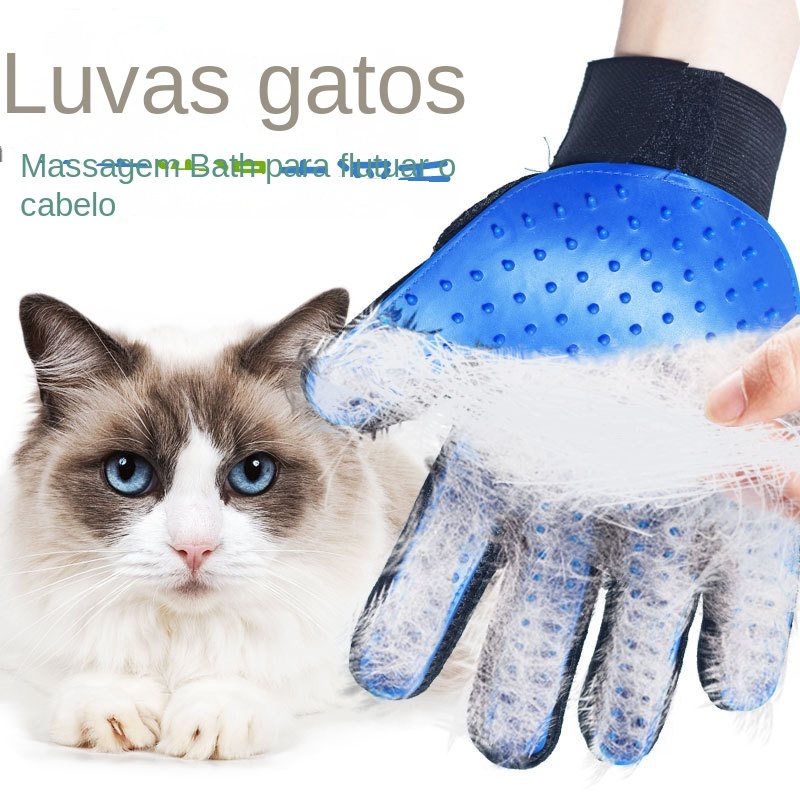 Luva Pet Tira Pelos & Faz Massagem Cães E Gatos