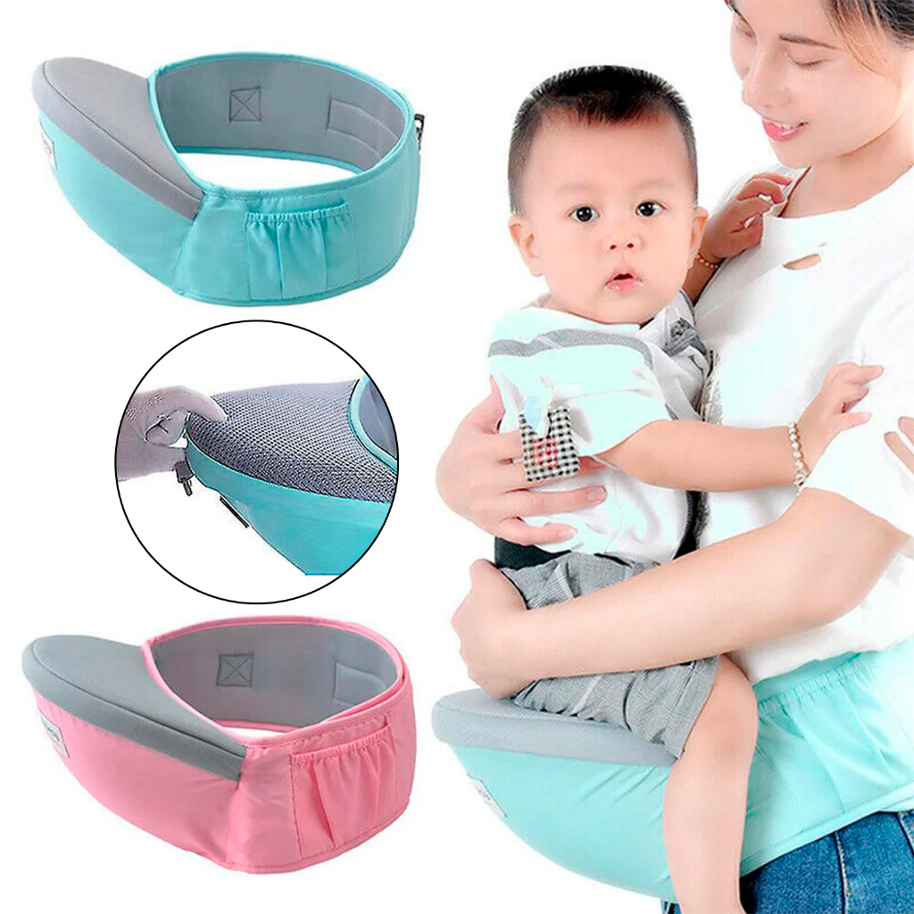 Canguru Cinta para Carregar Bebê na Cintura com Cadeirinha de Apoio Ergonômica Ajustável
