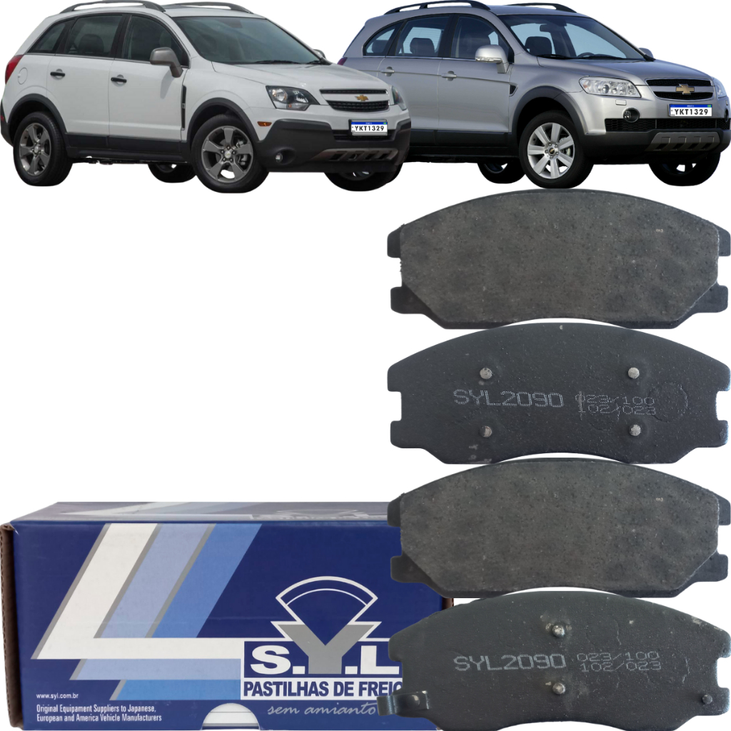 Pastilha de Freio Dianteira Original SYL Captiva 2.4 3.0 3.6 em Oferta na Shopee