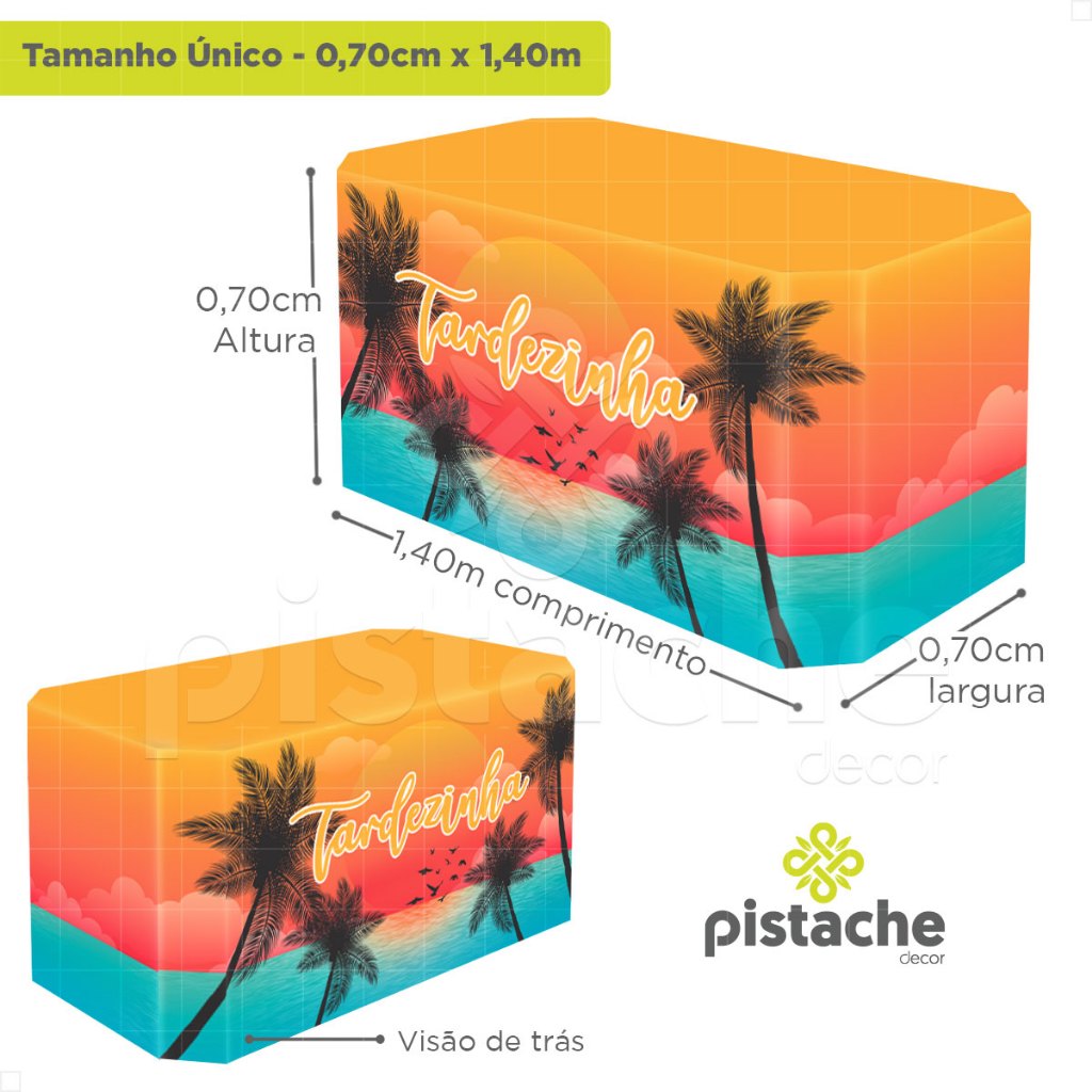 Detalhes do Toalha Capa de Mesa Verão Sublimado Em Tecido Decoração Forro Veste Fácil