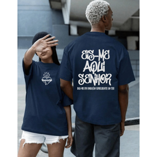 Camiseta Cristã Eis Me Aqui - 100% Algodão Premium em Oferta na Shopee