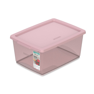 Caixa Organizadora 7,5l Ordene Disign Moderno Cristal Empilhavel Com Tampa Rosa em Oferta na Shopee
