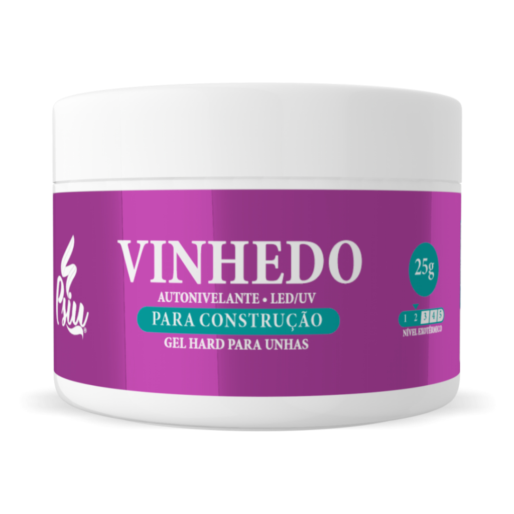 Gel Hard Autonivelante Alongamento De Unhas Vinhedo 25g Psiu