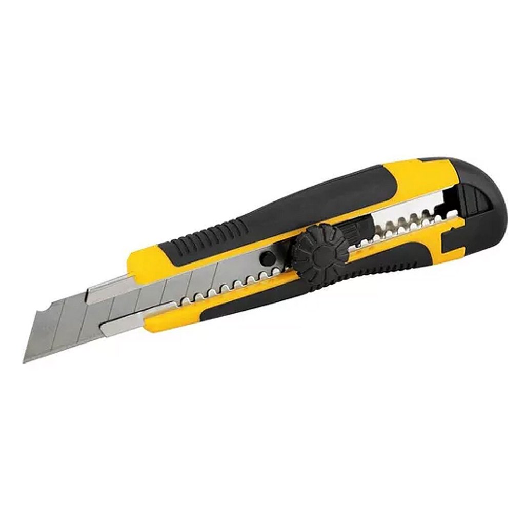 Estilete Profissional Emborrachado 18mm Trava Es218 Vonder