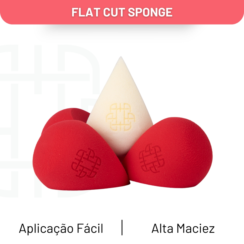 Esponja de Maquiagem Flat Cut Ana Hickmann em Oferta na Shopee
