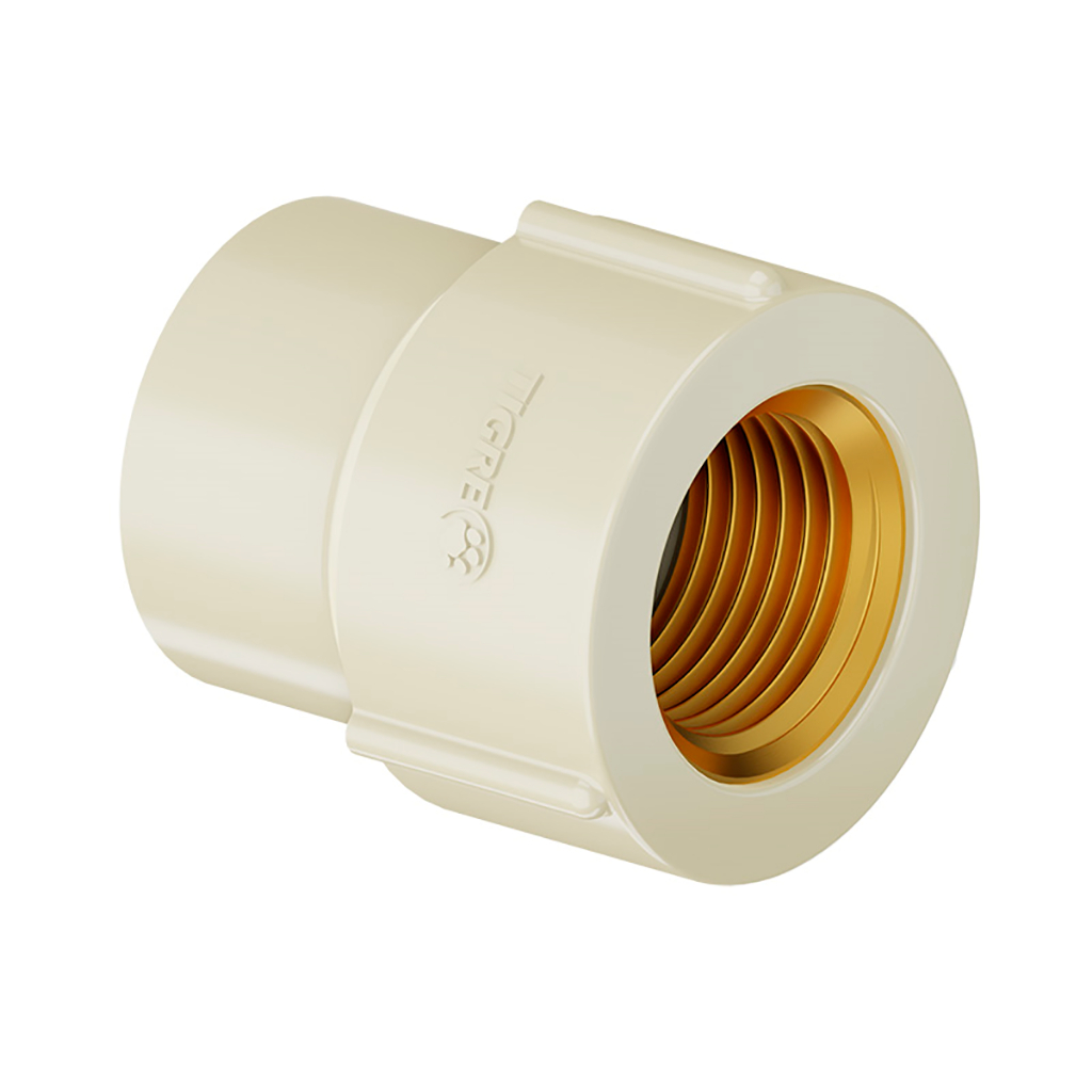 Luva de Transição Agua Quente Aquatherm CPVC 22mm X 1/2" Tigre - Home & Living