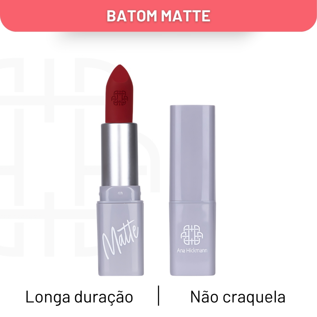 Batom Matte Vegano Marta Ana Hickmann em Oferta na Shopee