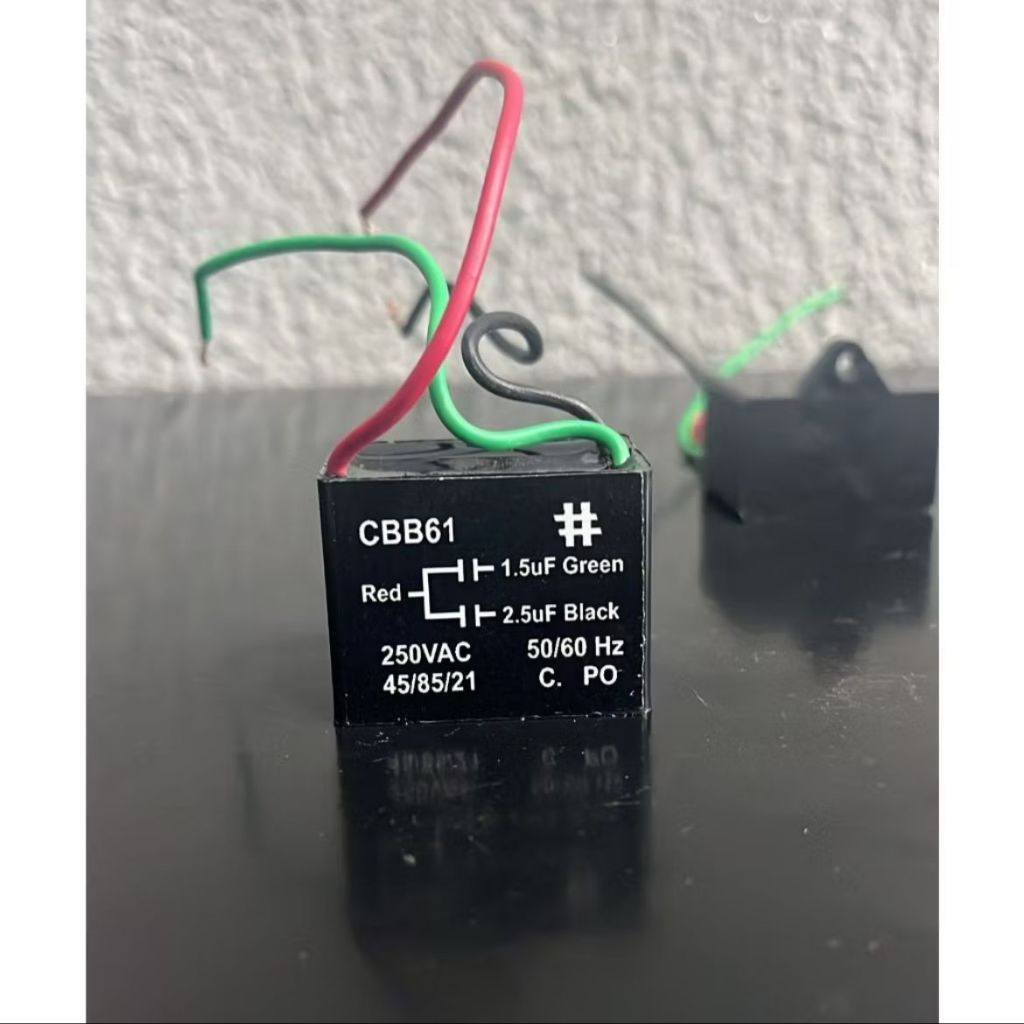 Capacitor De 3 Fios Para Ventilador De Teto 1,5+2,5 250V CBB61 Potenciômetro Ventilador De Teto