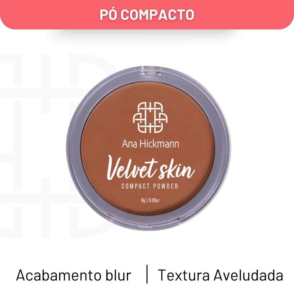 Pó Compacto CP70 Compact Powder Velvet Skin Ana Hickmann em Oferta na Shopee