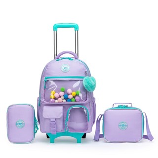 Kit Mochila de Rodinhas Escolar Feminina Infantil Moderna em Oferta na Shopee