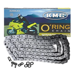 Corrente Transmissão KMC Com Retentor Bros 150cc 160cc XRE 190 Lander 2008 428UO x 130L