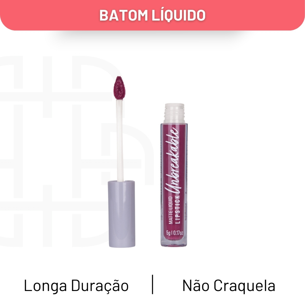 Batom Liquido Matte Unbreakable Carla Lipstick Ana Hickmann - Beauty