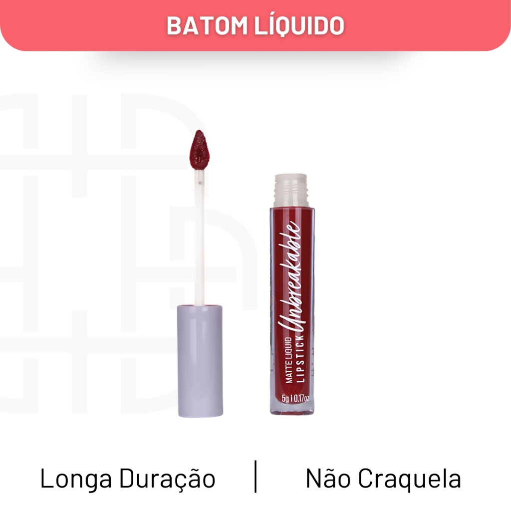 Batom Liquido Matte Unbreakable Sirlei Lipstick Ana Hickmann em Oferta na Shopee