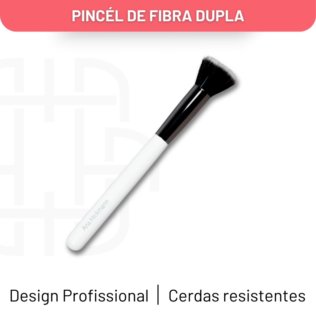 Pincel Para Base Duo Fibra Brush Ana Hickmann em Oferta na Shopee