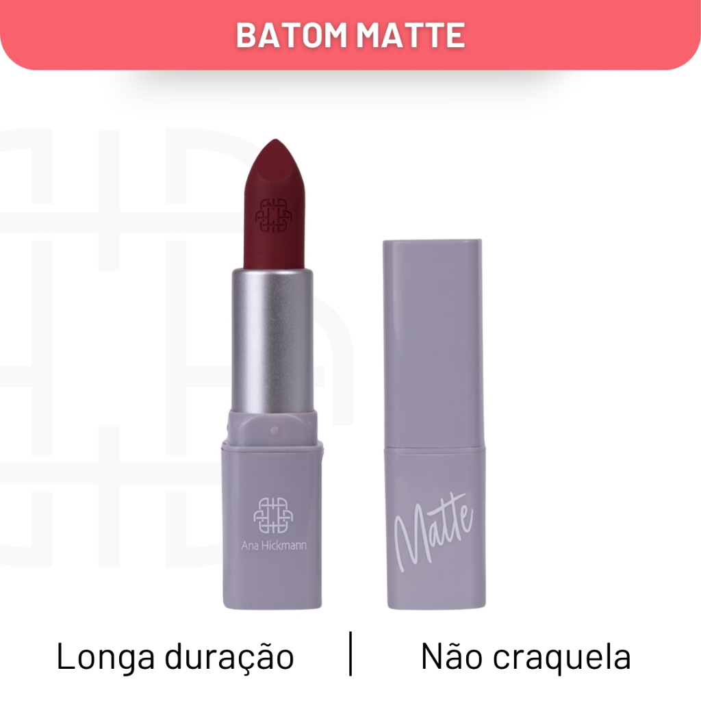 Batom Matte Rebeca Lipstick Longa Duração Ana Hickmann - Beauty
