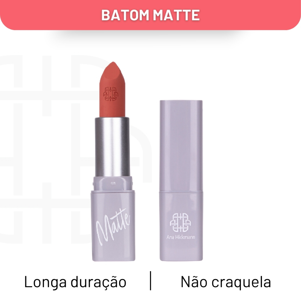 Batom Matte Rayssa Lipstick Longa Duração Ana Hickmann em Oferta na Shopee