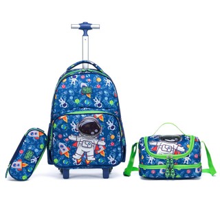 Kit Mochila de Rodinha Escolar Infantil Menino Reforçada em Oferta na Shopee