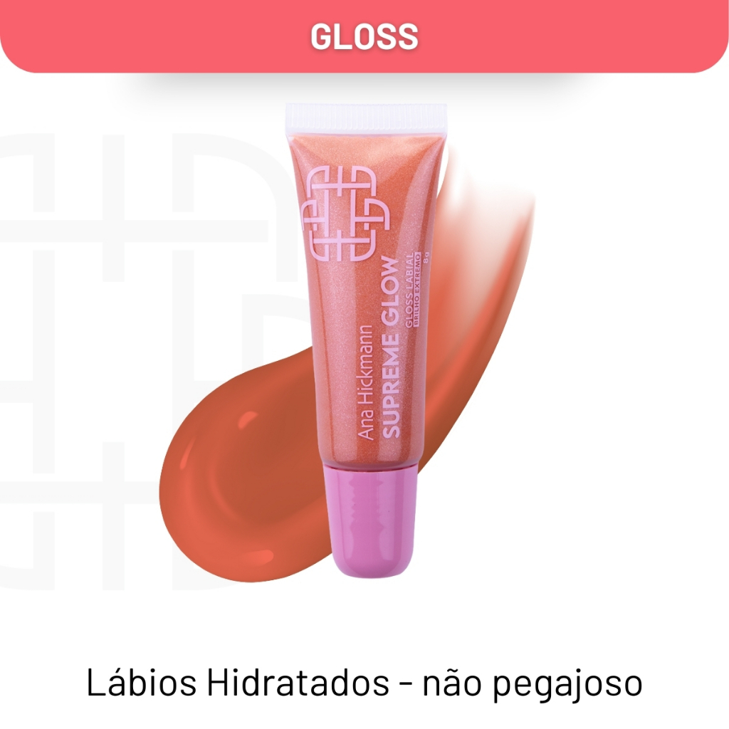 Gloss Supreme Glow Efeito 3D Whitney Ana Hickmann em Oferta na Shopee