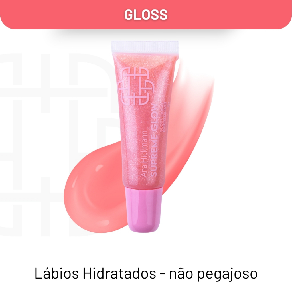 Gloss Supreme Glow Efeito 3D Cindy Ana Hickmann - Beauty