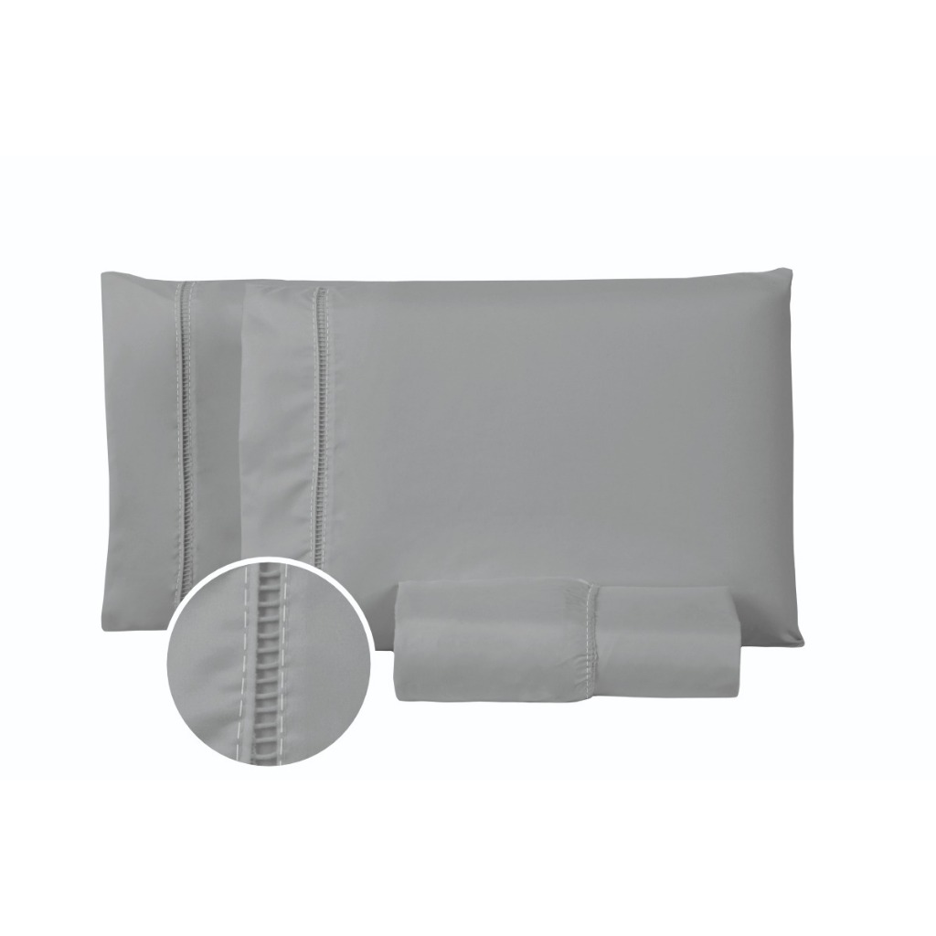 PAR de FRONHA ponto palito micropercal 400 fios em Oferta na Shopee