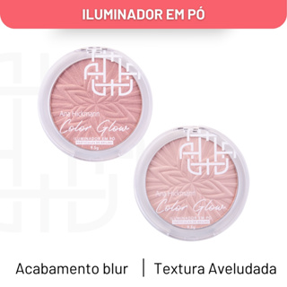 Iluminador Pó Brilho Facial Color Glow Highlighter Ana Hickmann em Oferta na Shopee