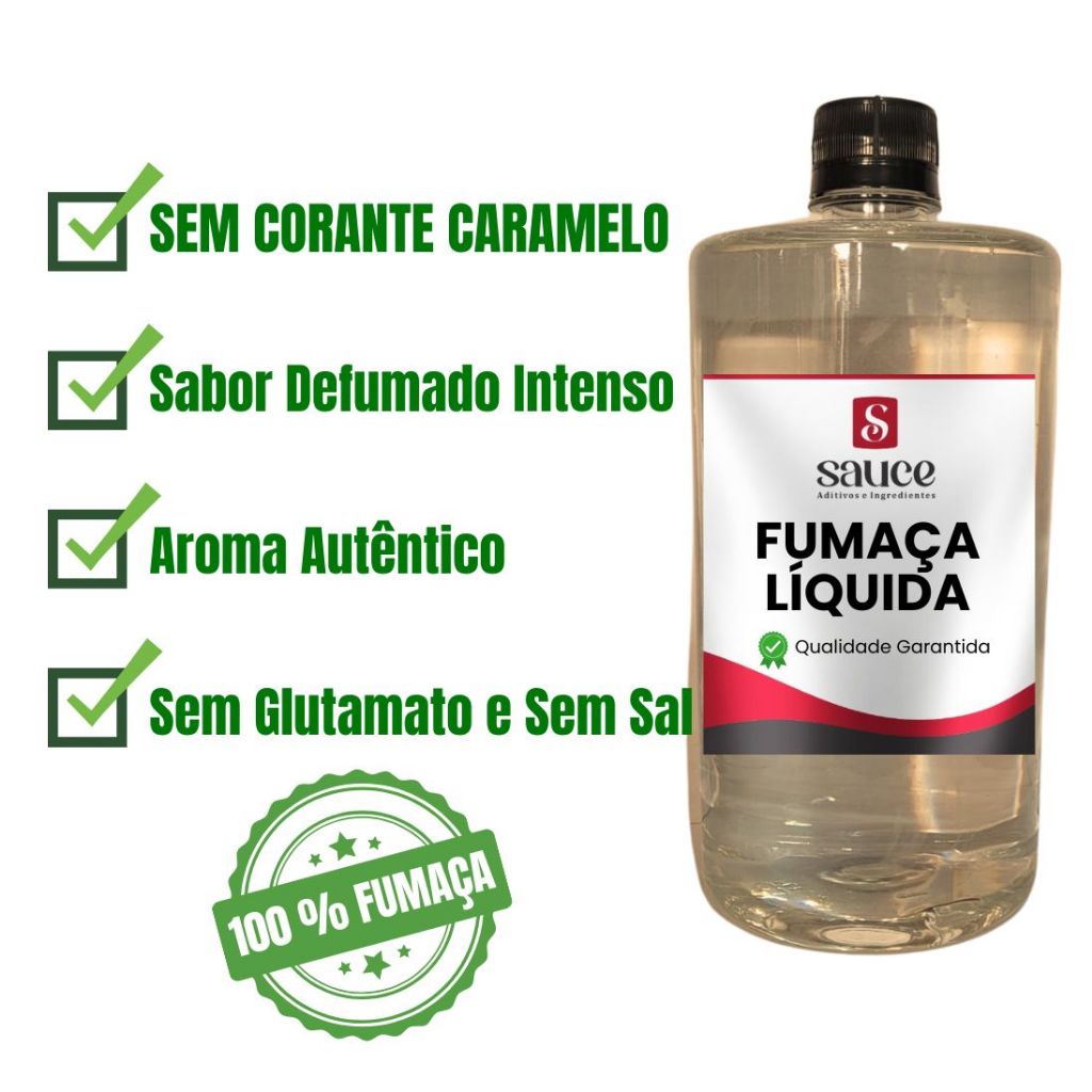 Aroma de Fumaça Concentrado | Sabor Defumado Intenso Sauce