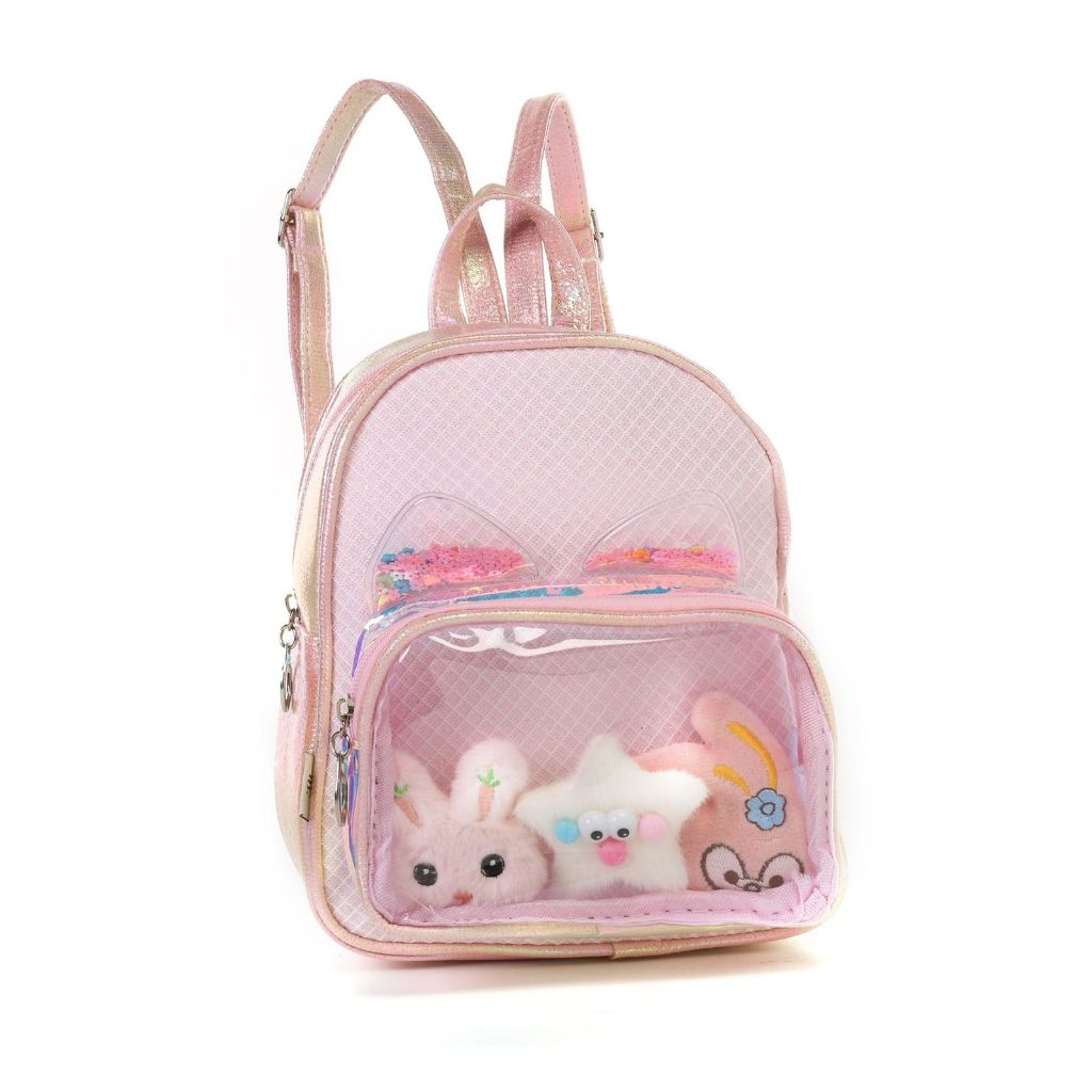 Mochila Infantil para passeio Menina De laço couro sintético em Oferta na Shopee