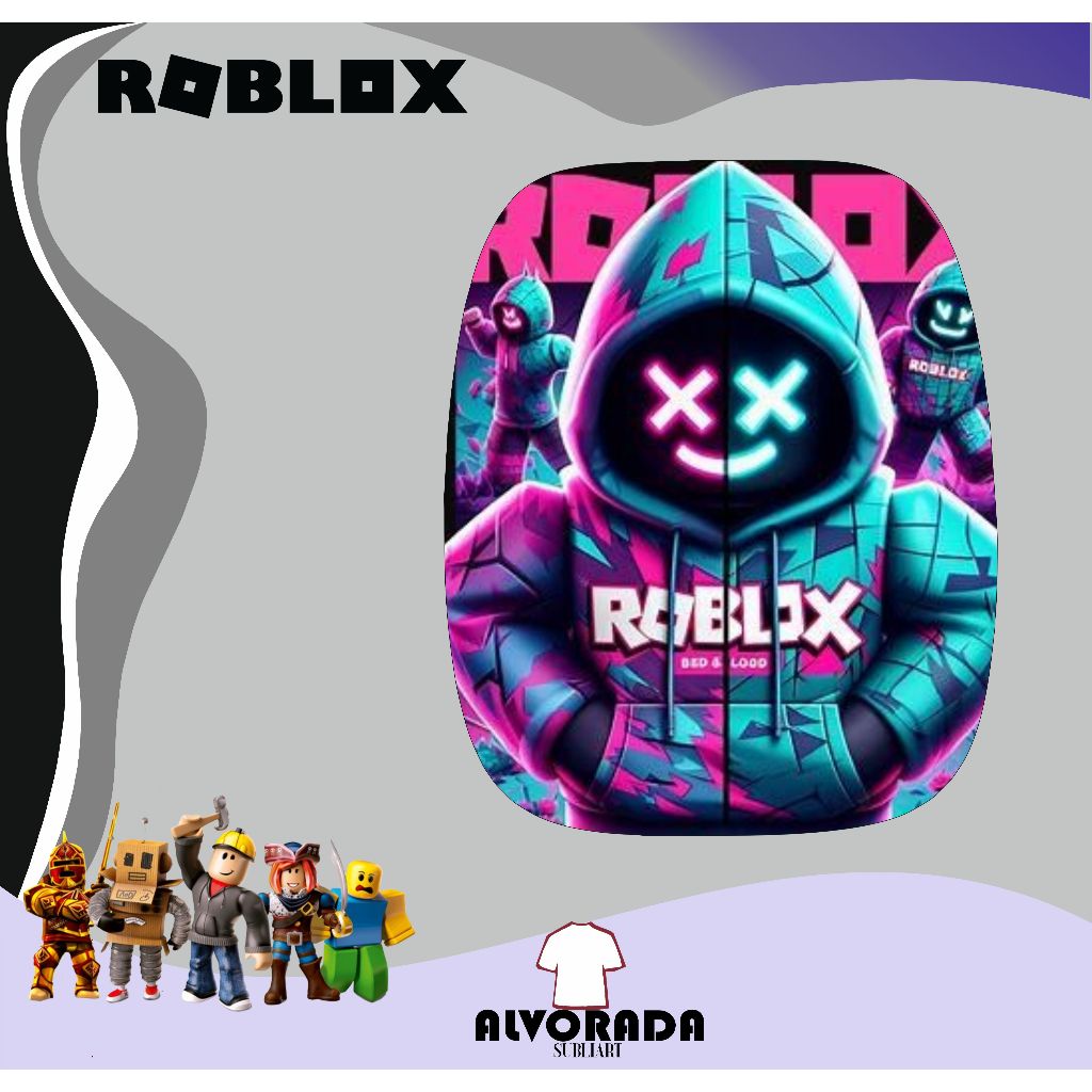Mousepad Roblox Ergonomico Personalizado Retangular Desenho Trabalho Escritório Jogo Gamer