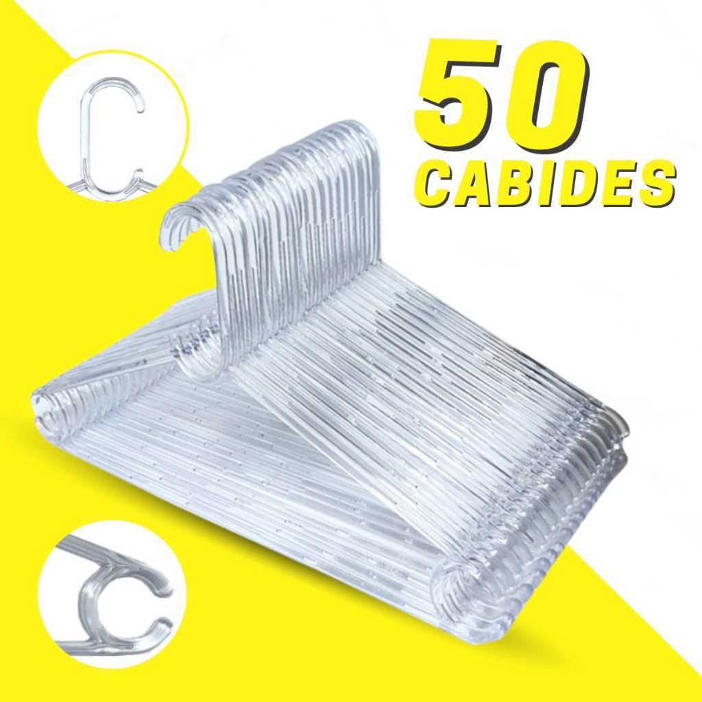 Kit Cabides Acrílico Transparente Adulto Reforçado Organizar Roupas