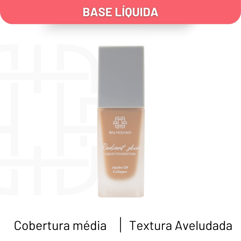 Maquiagem Base Líquida Semi Matte Radiant Skin N14 Ana Hickmann em Oferta na Shopee