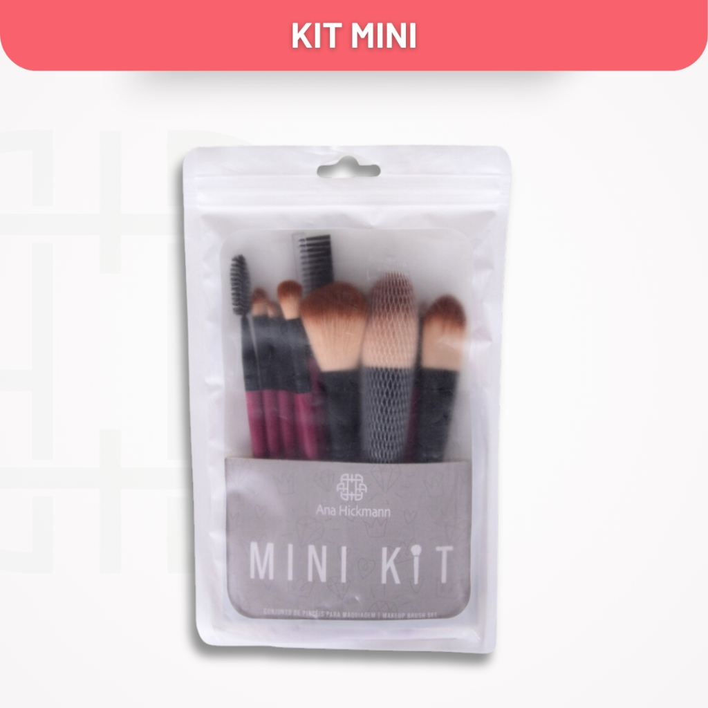 Kit de Pincéis Para Maquiagem Rosa Choque Ana Hickmann