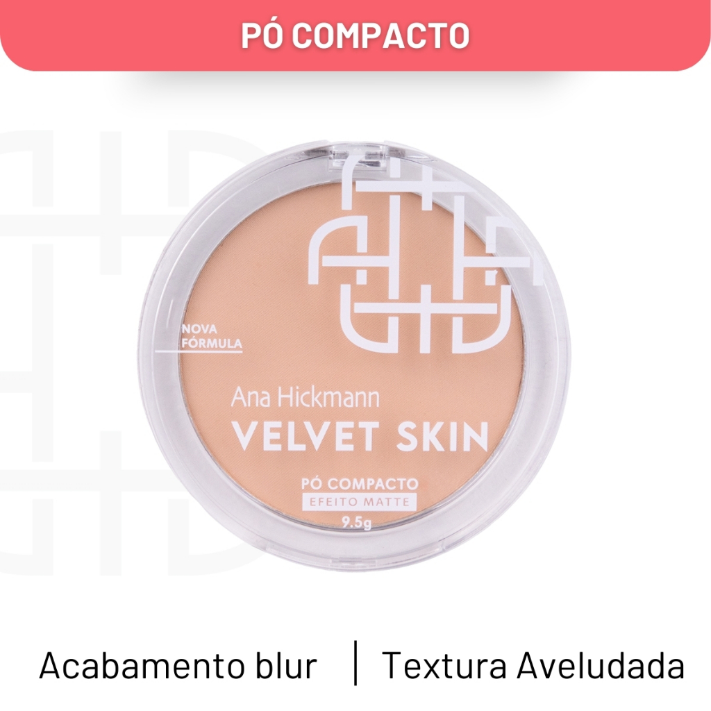 Pó Compacto CP25 - Compact Powder Velvet Skin Ana Hickmann em Oferta na Shopee