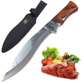 Faca Boa Para Churrasco Full Tang Colecionador Lâmina Em Inox Excelente Corte Com Bainha em Oferta na Shopee